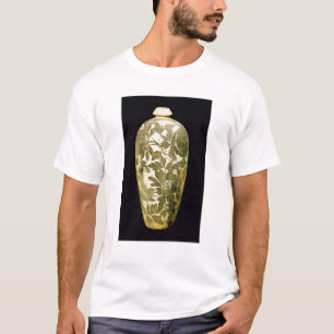 T-shirt Vase à Mei P'ing avec une décoration florale noi