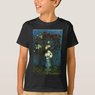 T-shirt Vase avec Cornflowers et Poppies, van Gogh