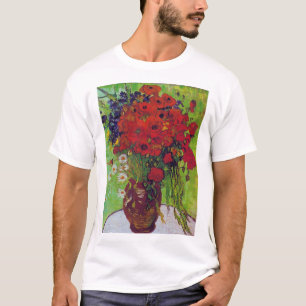 T-shirt Vase avec Cornflowers et Poppies, Van Gogh