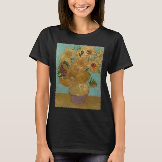 T-shirt Vase avec douze tournesols par Vincent van Gogh (Devant)