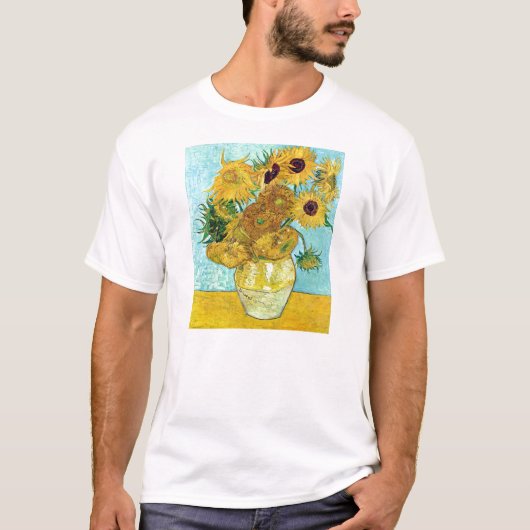 T-shirt Vase avec douze tournesols par Vincent van Gogh (Devant)