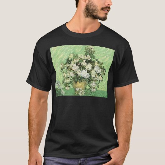 T-shirt Vase avec Roses - Van Gogh (Devant)
