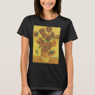 T-shirt Vase de fleurs avec 15 tournesols Vincent van Gogh