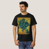 T-shirt Vase de fleurs avec des iris de Vincent van Gogh (Devant entier)