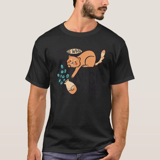 T-shirt Vase de fleurs de chat 2 (Devant)