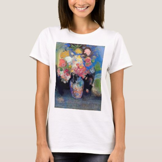 T-shirt Vase de fleurs, Redon (Devant)
