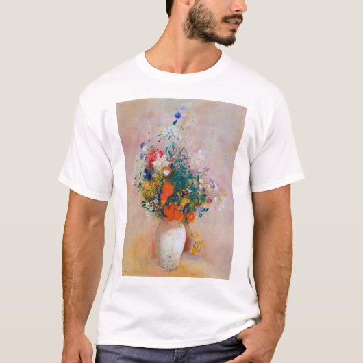T-shirt Vase de fleurs, Redon (Devant)