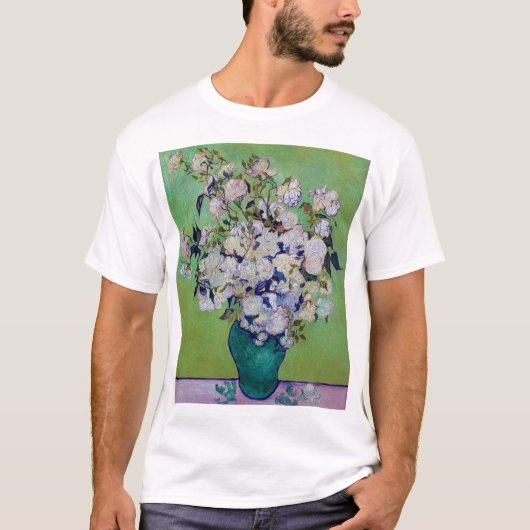 T-shirt Vase de Roses, Vincent van Gogh (Devant)