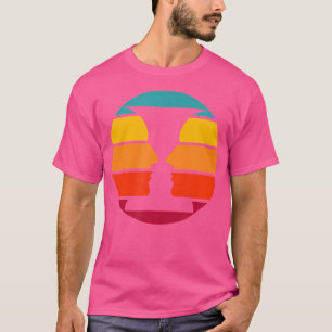 T-shirt Vase de Rubin Illusion d'optique des visages