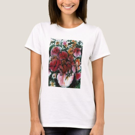 T-shirt Vase florale (Devant)
