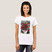 T-shirt Vase florale (Devant entier)