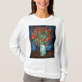 T-shirt Vase with Poppies 1886 by Vincent van Gogh (Devant)