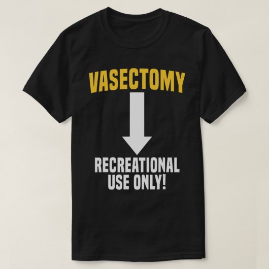 T-shirt Vasectomie Chirurgie Survivant Contrôle de la nais (Design devant)