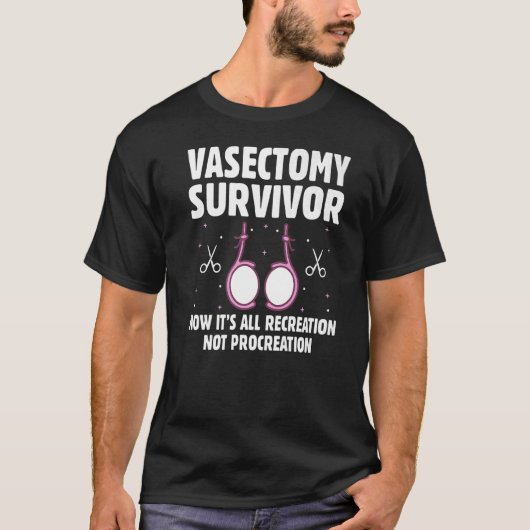 T-shirt Vasectomie guerrière Vasectomie post-opération Par (Devant)