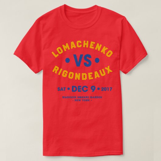 T-shirt Vasiliy Lomachenko vs Guillermo Rigondeaux boxe (Design devant)