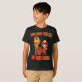 T-shirt Vater Sohn Feuerwehrmann Junge Feuerwehr (Devant entier)