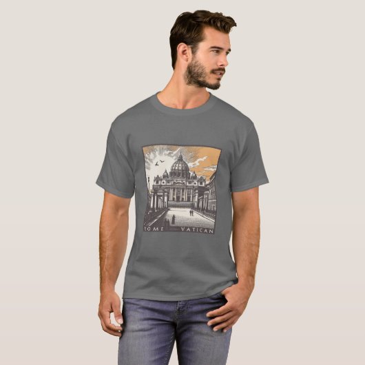 T-shirt Vatican Rome Italie Europe (Devant entier)