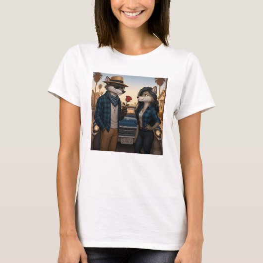 T-shirt Vato Lobo "Valentines" (Devant)