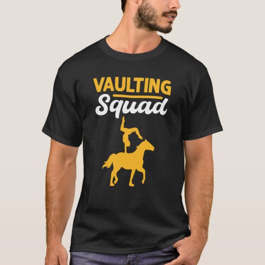 T-shirt Vaulting Squad Equestrian Acrobatics Horse Vaultin (Devant)
