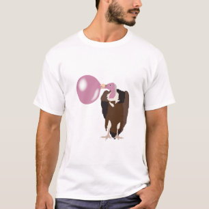 T-shirt Vautour de la bulle soufflant la bulle