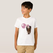 T-shirt Vautour de la bulle soufflant la bulle (Devant entier)
