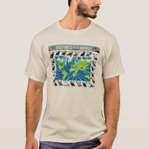 T-shirt Vautours de la carte du monde