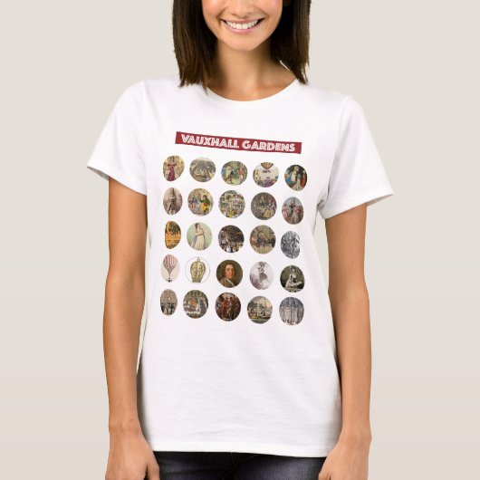 T-shirt Vauxhall Gardens Circles (Devant)