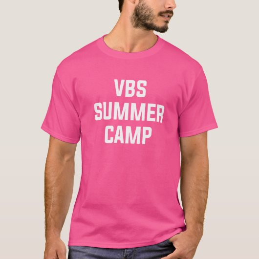 T-shirt Vbs Sumer Camp Vbs Mangez Sleep Vbs Répéter Vacanc (Devant)
