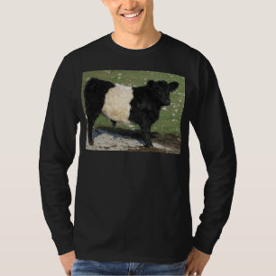 T-shirt Veau de Galloway ceinturé par noir mignon