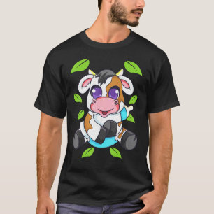 T-shirt Veau de vache bébé Animaux de ferme Enfants mignon