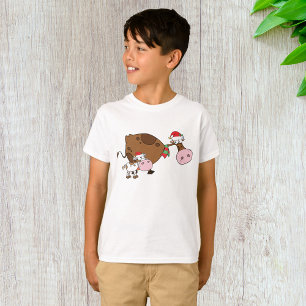 T-shirt Veau Et Vache De Noël