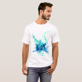 T-shirt Vecteur bleu (Devant entier)