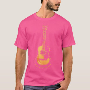T-shirt Vecteur de guitare acoustique