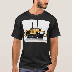 T-shirt Vecteur de machine à paver d'asphalte