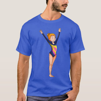 T-shirt Vecteur d'entraînement de gymnaste