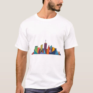 T-shirt Vecteur urbain Abstrait Skyline