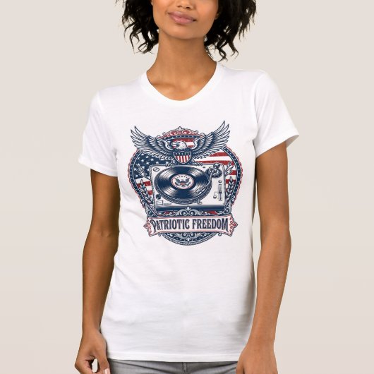 T-shirt vectoriel pour collectionneur de vinyles p (Devant)