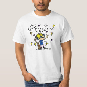 T-shirt Vedette du rock blonde de garçon