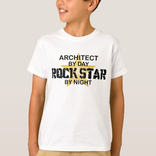 T-shirt Vedette du rock d'architecte (Devant)
