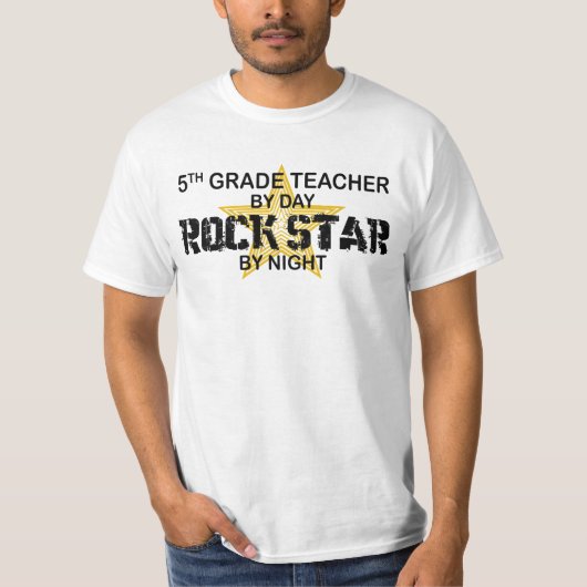 T-shirt Vedette du rock par nuit - 5ème catégorie (Devant)