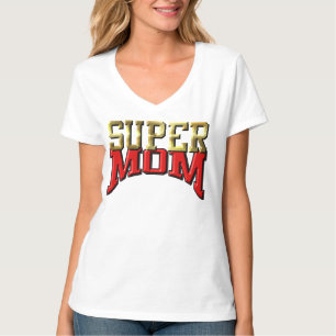 T-shirt Vee-Tee de base pour femmes - "SUPER MOM"