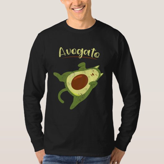 T-shirt Vega Food Avogato Domestique Chat Kitty Animal pou (Devant)