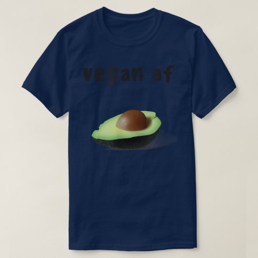 T-shirt Vegan AF Avocado Funny (Design devant)