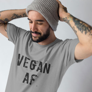 T-shirt Vegan AF Funky Dark Grey