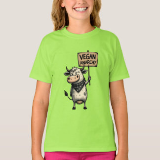 T-shirt Vegan Anarchy – Rebel Cow Protest