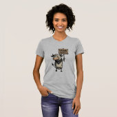 T-shirt Vegan Anarchy – Rebel Cow Protest (Devant entier)
