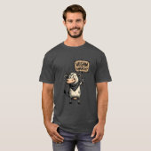 T-shirt Vegan Anarchy – Rebel Cow Protest (Devant entier)