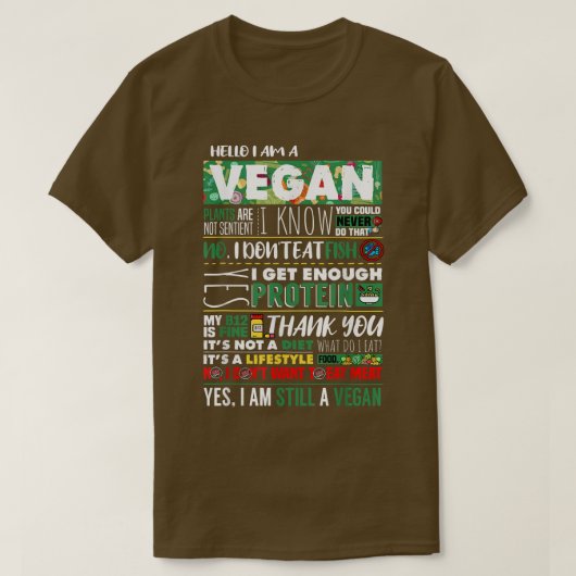 T-shirt Vegan Athlte Vegetable Veggie Lover Plant Based (Design devant)