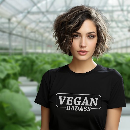 T-shirt Vegan Badass, activisme