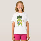 T-shirt Vegan Broccoli at Music with Guitar (Devant entier)
